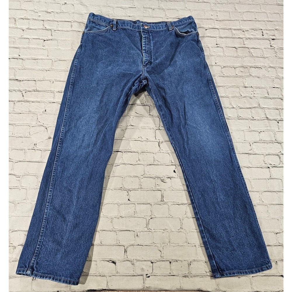 Vintage Wrangler 13MWZ Cowboy Cut Blue Jeans USA MADE MENS SIZE 42X32